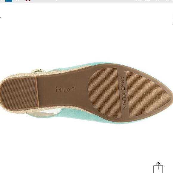 BRAND NEW ANNE KLEIN ESPADRILLE WEDGE SUEDE FLAT PUMP - Picture 16 of 16